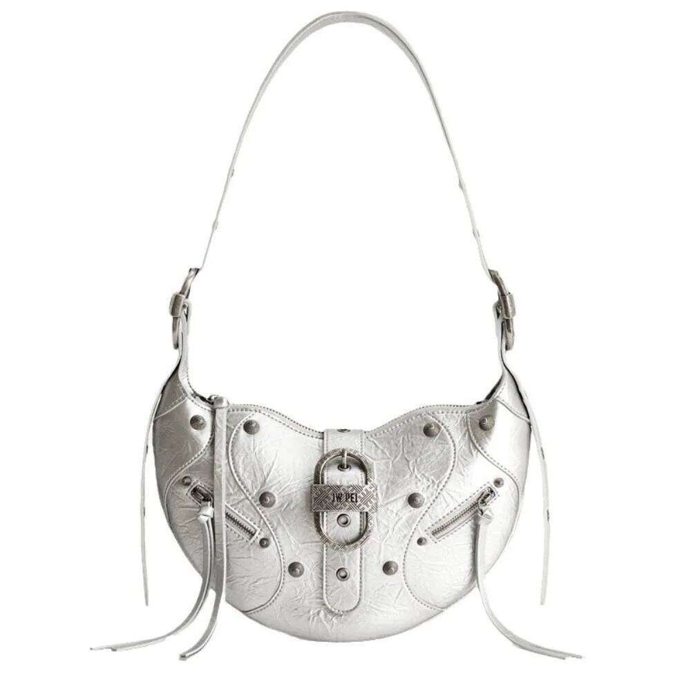 Designer Bags JW PEI Croissant TESSA Large Capacity Motorcycle Shoulder Messenger Women's Underarm Bag Artificial Wax Leather Hot Selling