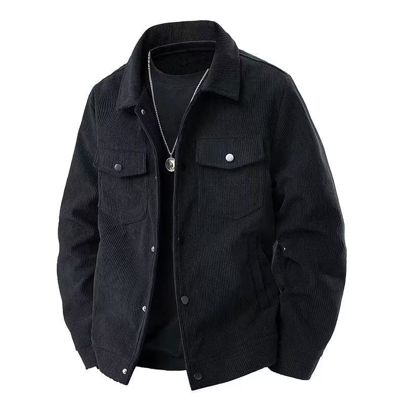Spring And Autumn Designer Coat Men's Turn-down Collar Workwear Trendy Jacket New Casual Loose Trendy Versatile Outerwear
