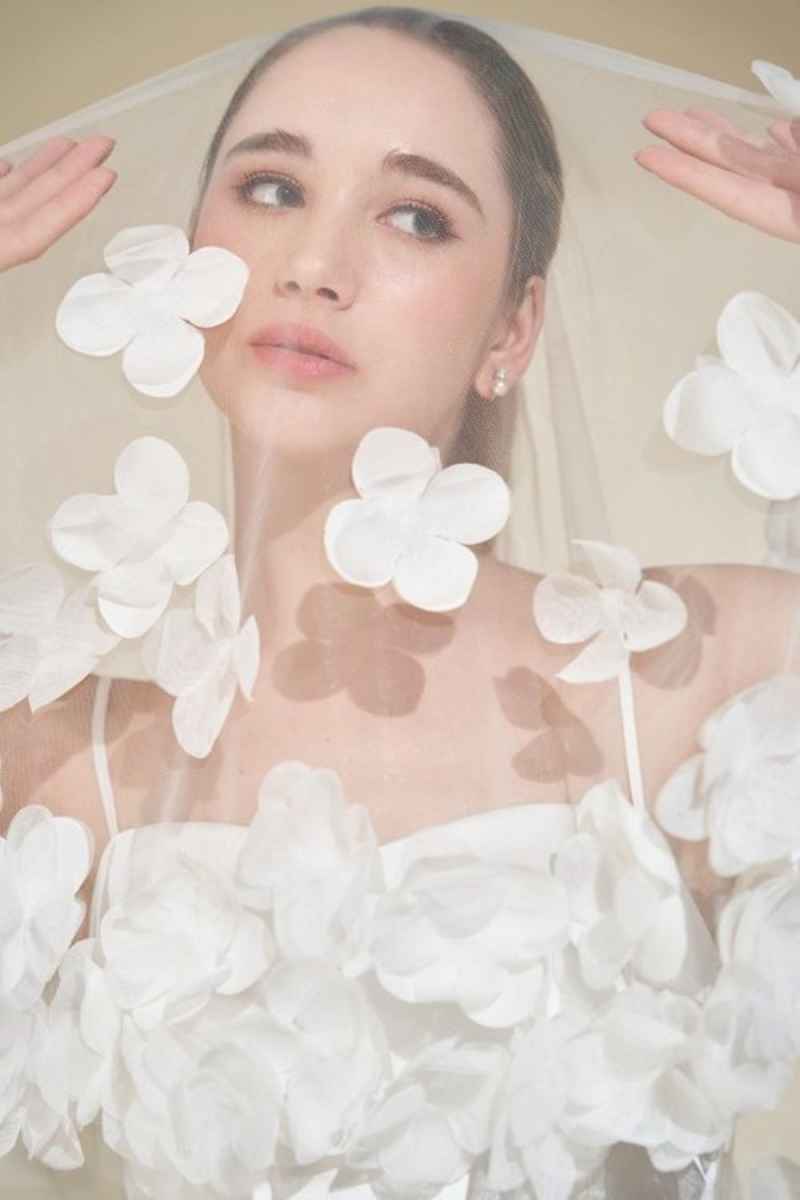 Elegant Fingertip Veil Wedding Veils One Layer Tulle 3D-Appliques Lace Tulle Bridal Veil Custom Made Wedding Accessories