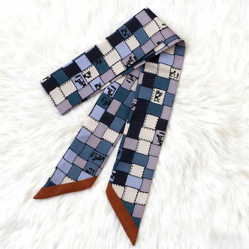 905cm Versatile Chain Tassel High Quality Mulberry Silk Twill Silk Ribbon Wrapping and Binding Bag Handle Ribbon Small ScarfW251029