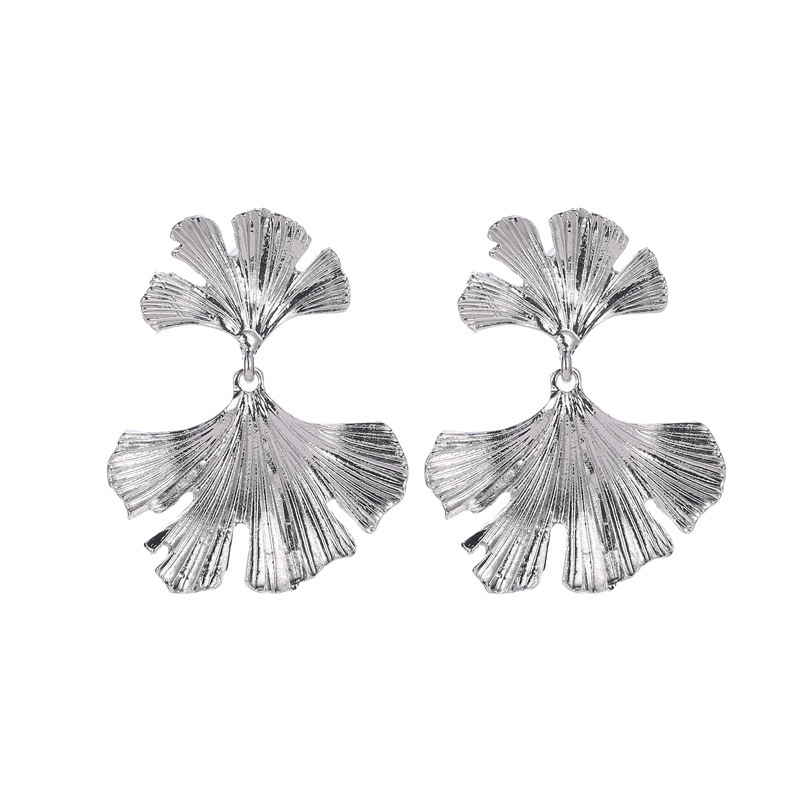 New Arrival Personality Flower Ginkgo Leaf Stud Ethnic Style Creative Versatile Drop Earrings