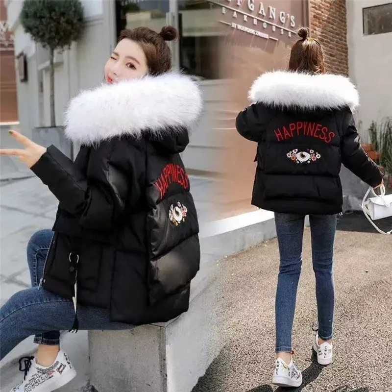 Winter Down Womens Padded Clothes Student Add Thick Jacket Fashion Wild Coat Short Keep Warm Ladies Outerwear 251015