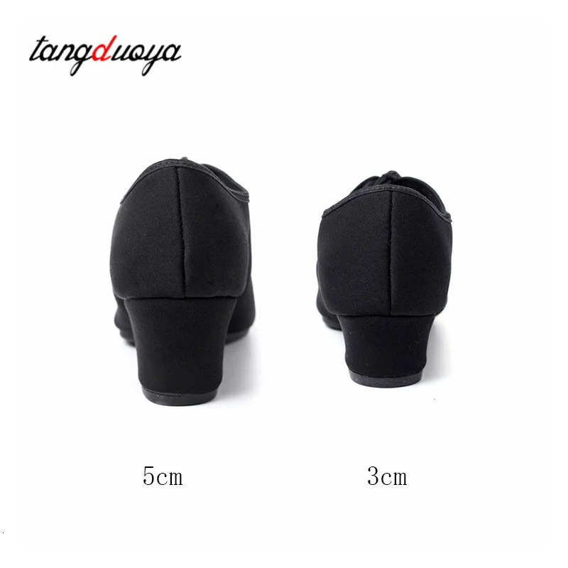 Jazz modern dance shoes women dance sneakers for girls ladies ballroom dance shoes women with close toe 35cm Heels 251023