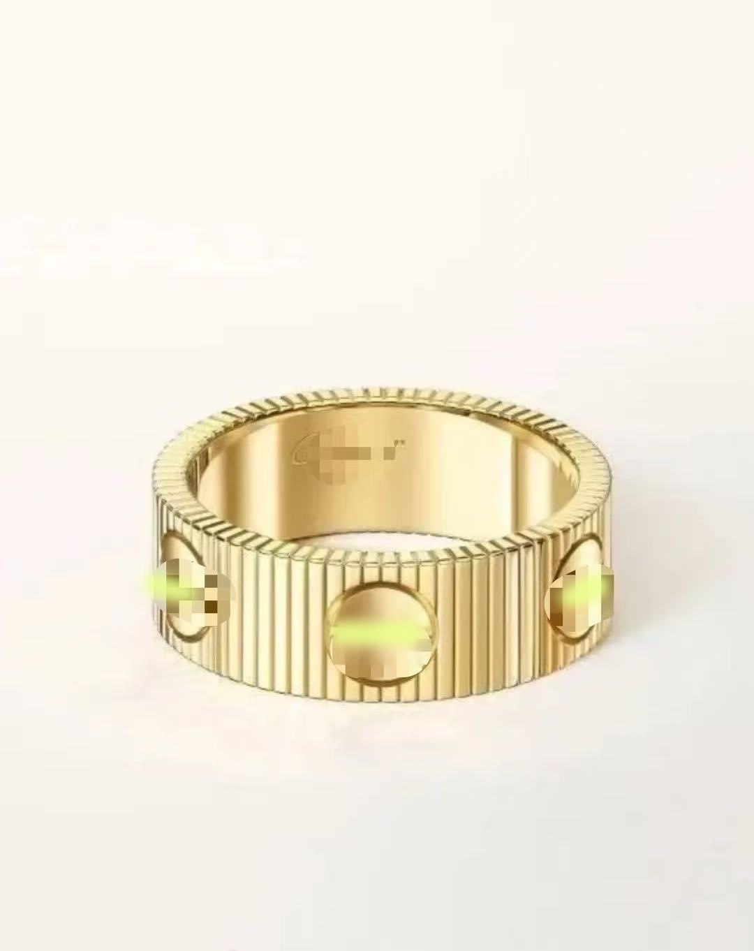 Love ring titanium stripe ring women Designer Rings Stainless fashion Elegant Gold Plated Rings Lady Luxury Gift jewelry Band ring