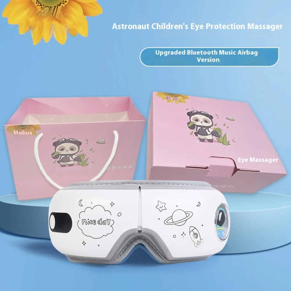 4D Eye Massager Smart Airbag Vibration Eye Care Instrument Compress Bluetooth Eye Massage Glasses Fatigue Wrinkle HealthCare 251027