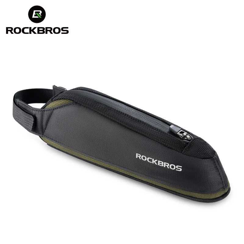 ROCKBROS Bike Bag Portable Bike Top Tube Frame Bag Nylon MTB Road Phone Tool Bag Reflective Ultralight Bicycle Pannier Accessory H251029