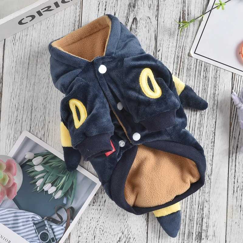 XS5XL Black Halloween Costume For Small Medium Dogs Pet Hoodie Fleece Thick Warm Autumn Winter French Bulldog Dachshund Garment C251030