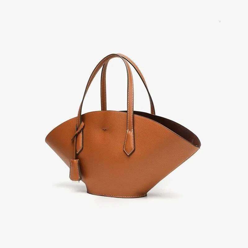 New In Handbag Deep Brown Yellow Office Commuting Handheld Single Shoulder Slant Cross Designer Bag Bags Women