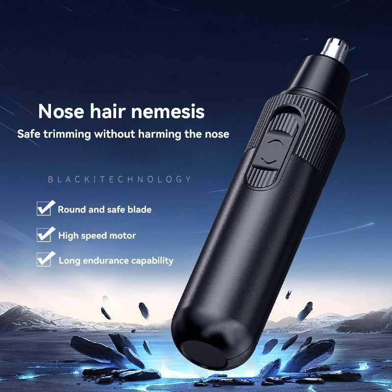 2025 New Unisex Nose Hair Trimmer Painless Waterproof IPX7 EarBrow Groomer USB Rechargeable Portable Facial Hair Remover Tool M251030