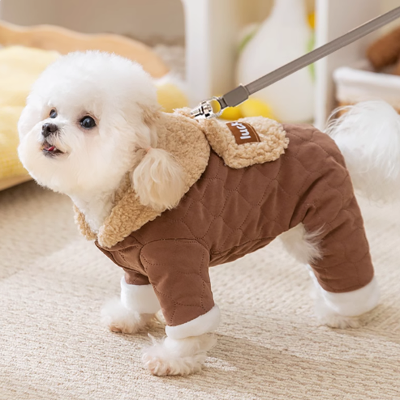 Dogs Cotton Coats for Bichon Frises, Poodles Schnauzers and Small to Medium Sized Dogs Pet Apparel for Autumn and Winter Clothes for Puppies