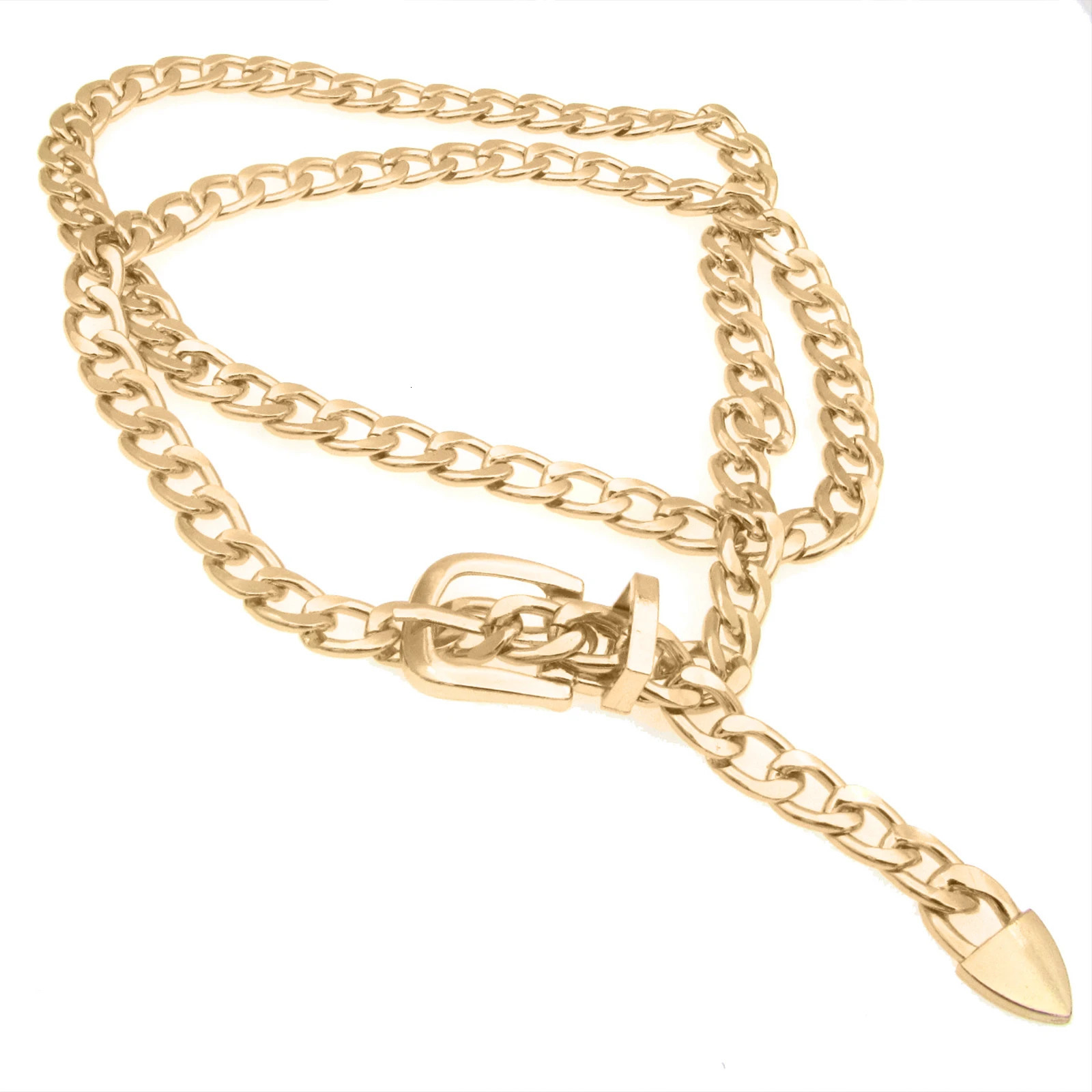 1 PC Womens Chain Belt Metal Waist Chain Dress Belts Metal Belt Adjustable 251021