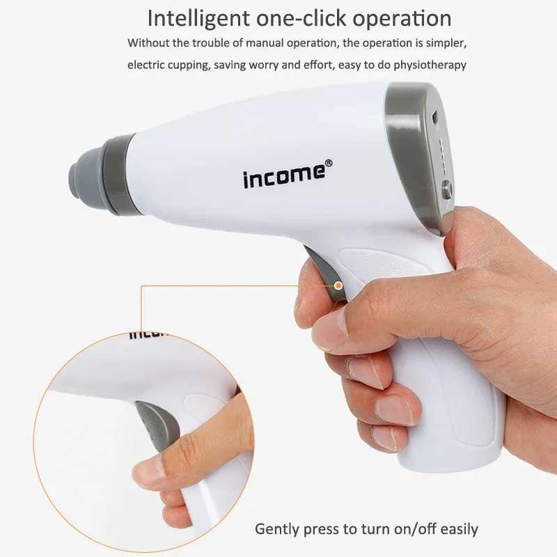 Electric Cupping Gun Negative Pressure Cupping Pump USB Charging Chinese Massage Tool for Lymphatic Drainage Scraping Gua Sha J251030