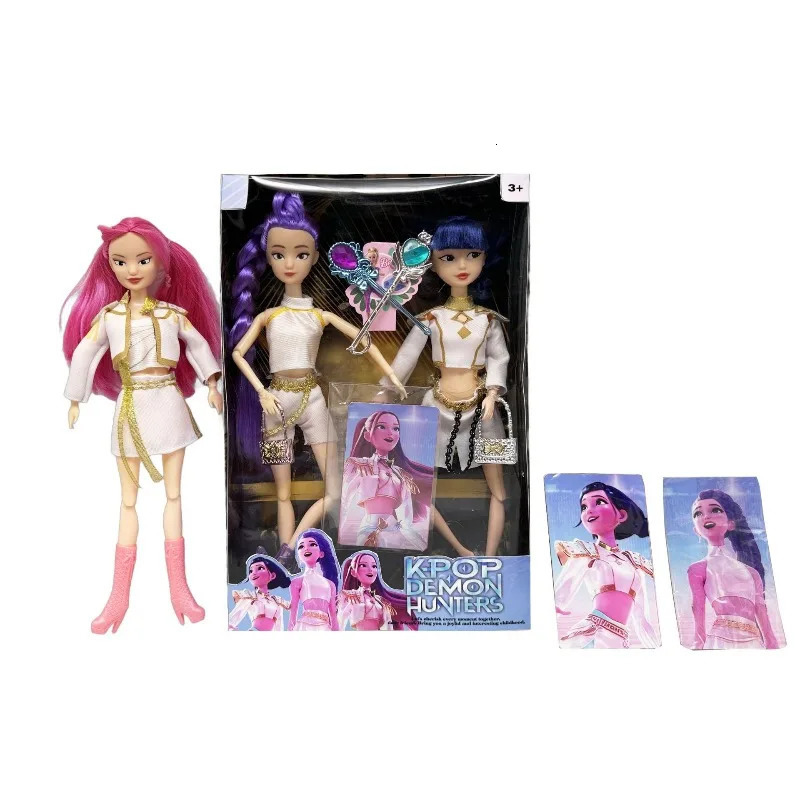 Demon Hunter Kpop Toy Gift Set High Appearance Level Rumi Mira Zoey Action Figure Christmas Present for Girls Sussy Theme set 251029