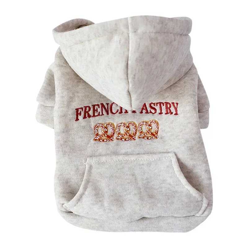 Autumn and Winter Pet Hoodie Small Dog Embroidered Hoodie Dog Warm Thick Hoodie Pet Clothing Puppy Clothes C251030
