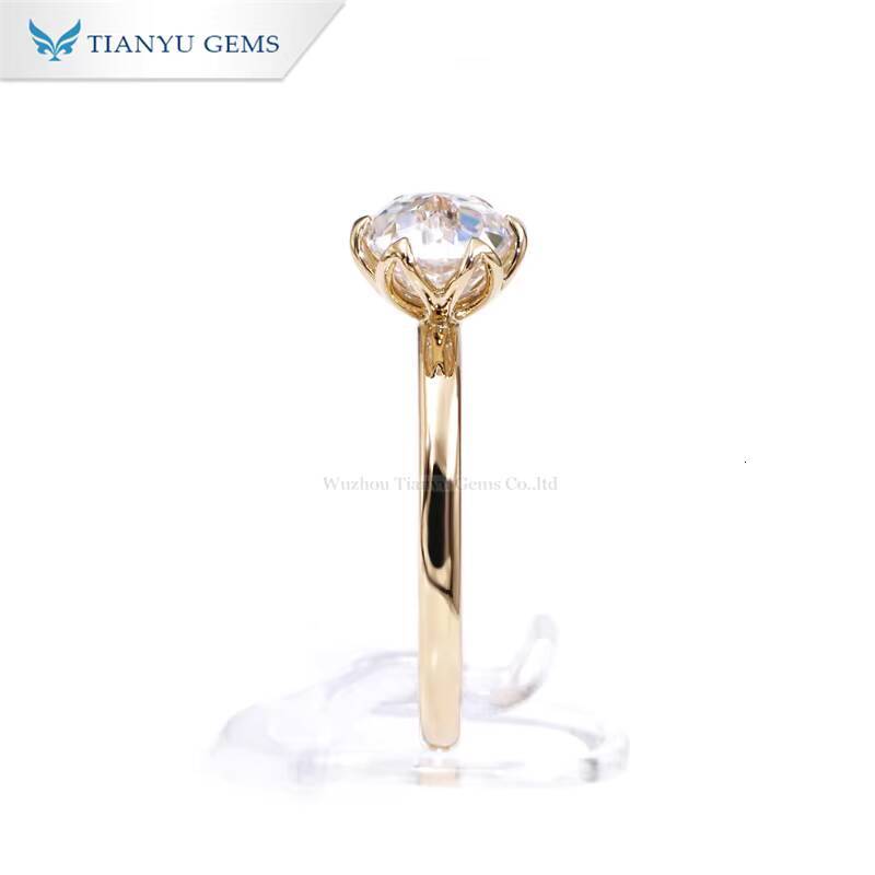 Tianyu Gems Jubilee Cut Moissanite Ring Elegant Fine Jewelry