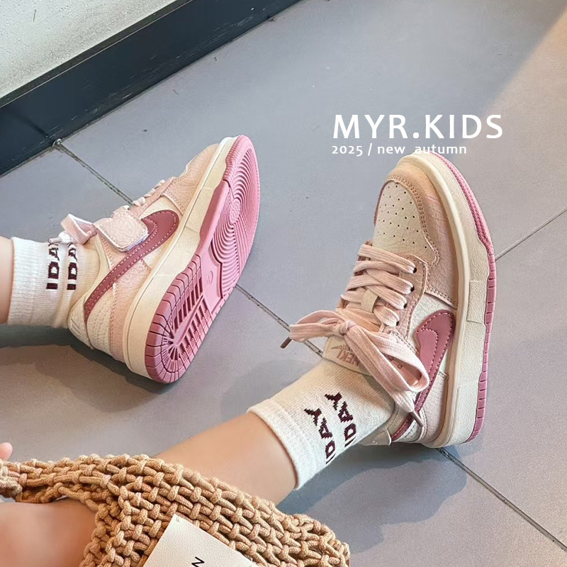Girls' board shoes autumn new children's Korean casual shoes2025