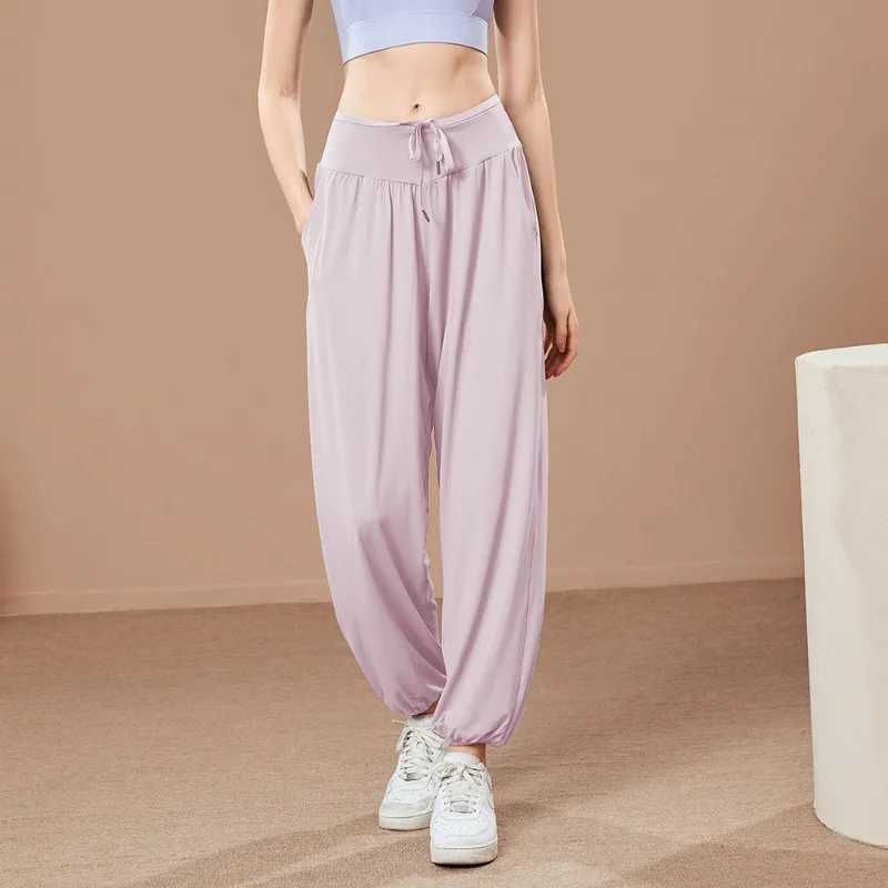New Quick Dry Women Loose Yoga Pants High Waist Breathable Running Sportswear Clothing Fitness Gym Training Trousers Pantalones J251030