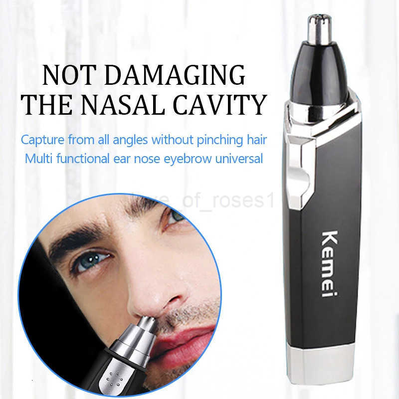 Kemei professional nose hair trimmer beard trimer mens eyebrow nose trimmer for nose and ear cleaner hair removal machine Z251030