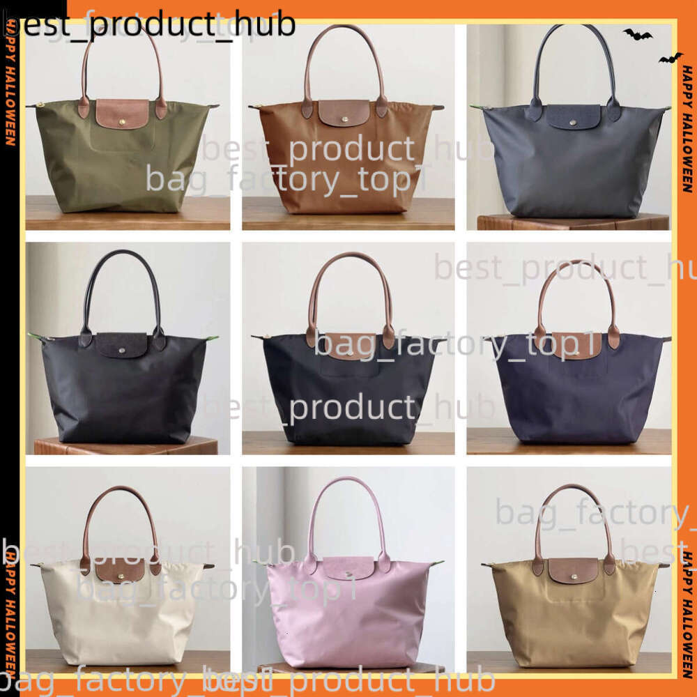 2025 New Designer Bag 3A Shoulder Bag Dumpling Bag Nylon Champlies Commuting Work Tote Foldable Waterproof Oxford Storage Women Outdoor Bag Longchamps Bag 9B4