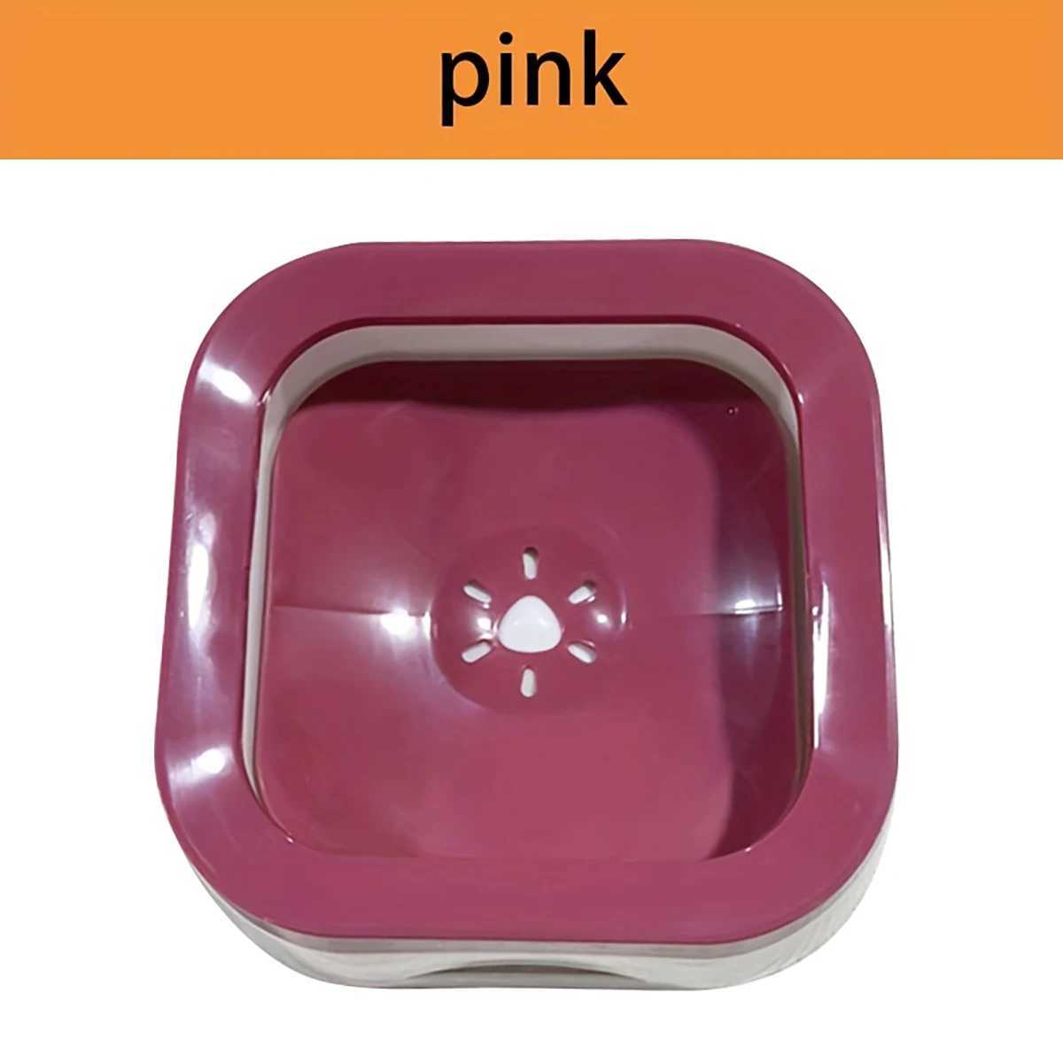 1PC Dog Floating Water Bowl No Spill Slow Water Feeder Dog Bowl NonSlip Pet Drinking Fountain J251113