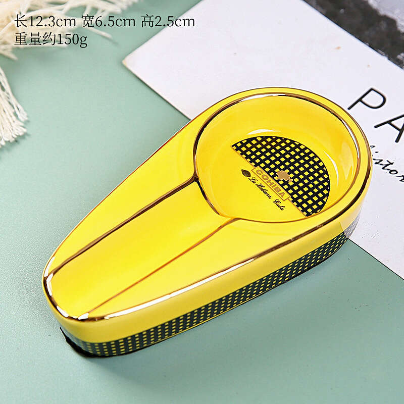 Luxury designer Ceramic Creative Portable Ashtray Smoking Cigar Accessories