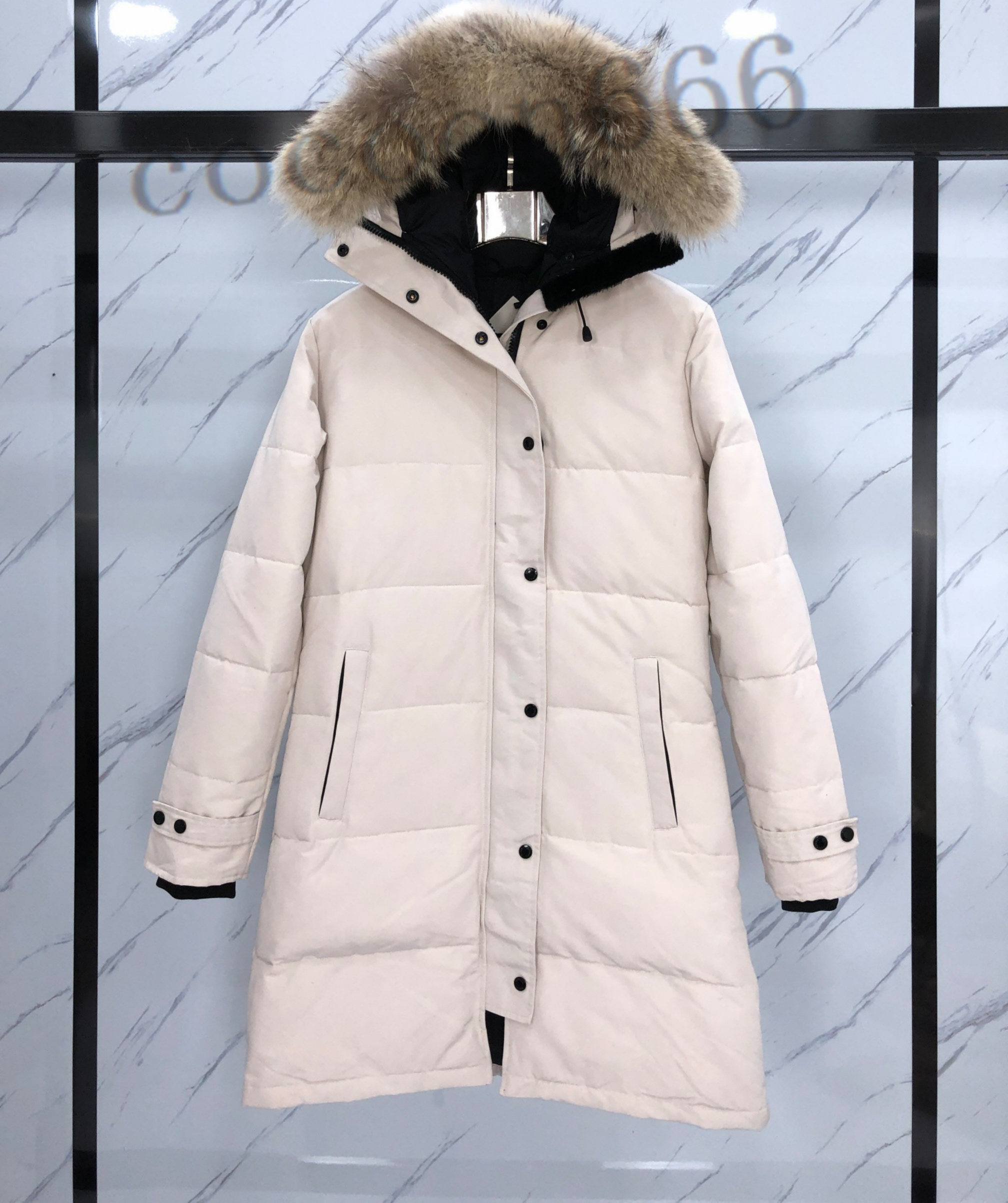 Women's Parkas Designer Women Down Jacket Fashion Brand Long Coat Pocket Fur Collar Thermal Top Female Autumn And Winter Large Clothing