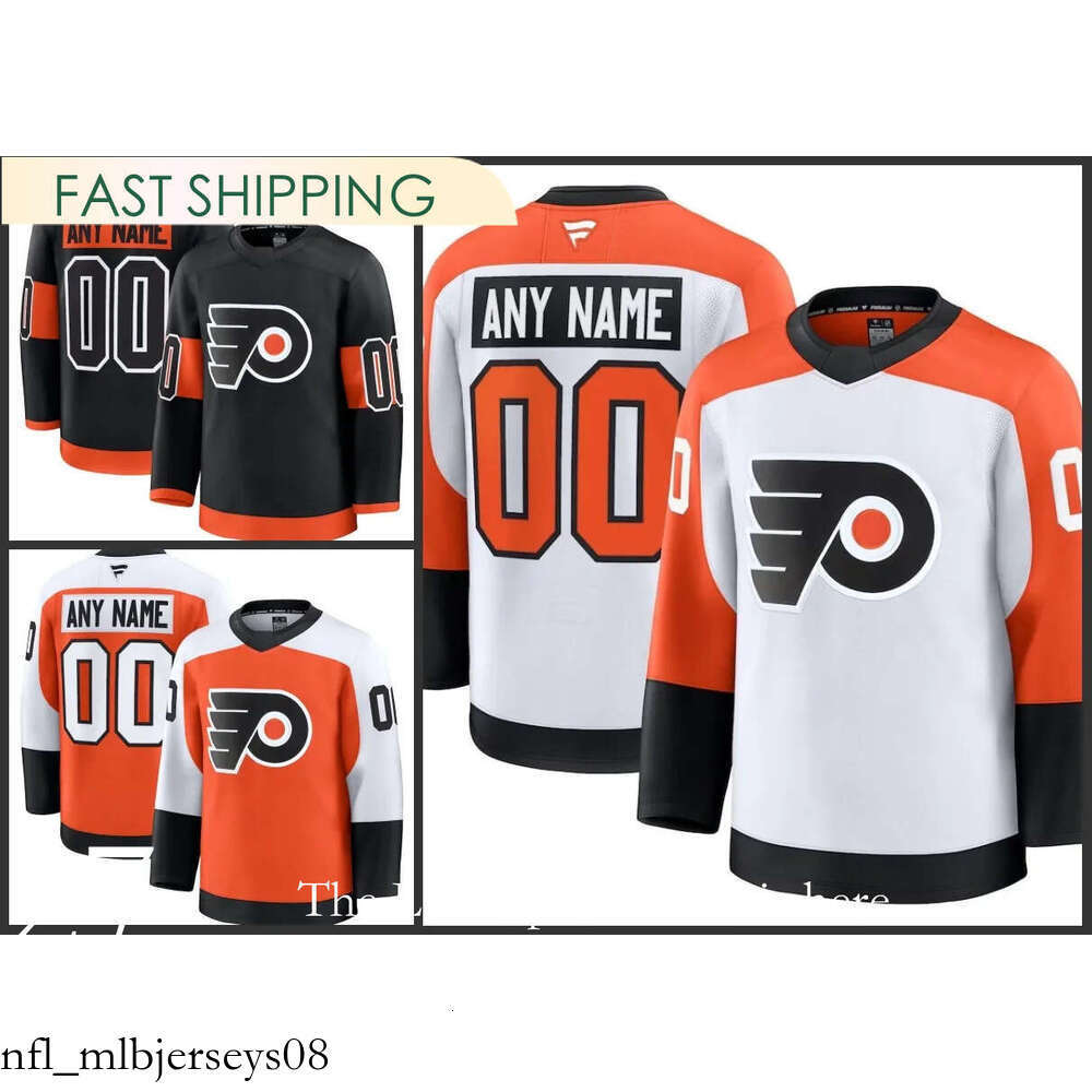 Flyers Travis Konecny Matvei Michkov Morgan Frost Ivan Provorov Nicolas Deslauriers Nick Seeler Sean Couturier Custom hockey Jersey nnk