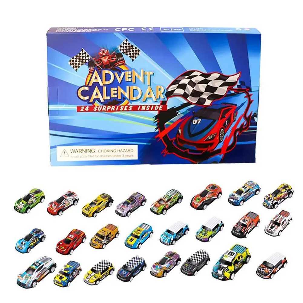 24 Days Christmas Countdown Calendar Car Toys Kids Car Advent Calendar Digital Racing Vehicles Toys Xmas Christmas Gift Box C251030
