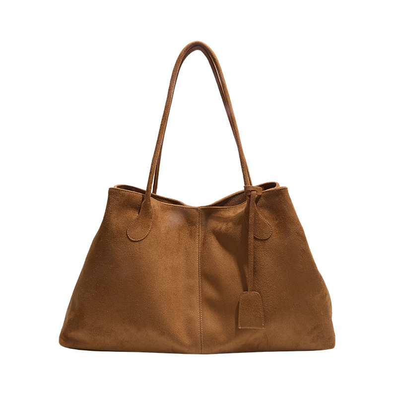 New Trendy Velvet Bag with Premium Velvet Solid Color Fashion Single Shoulder Large Capacity Retro Handbag Versatile Luxury Designer Bag