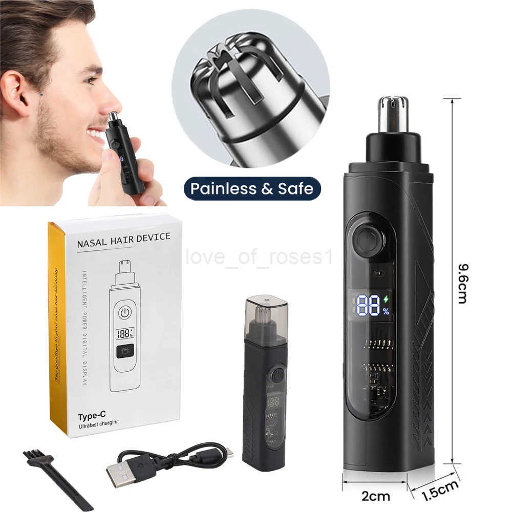 Electric Nose Hair Trimmer Implement Shaver Clipper Ear Neck Eyebrow Remover RechargeableTrimmer Shaver Man Clean Trimer Razor Z251030