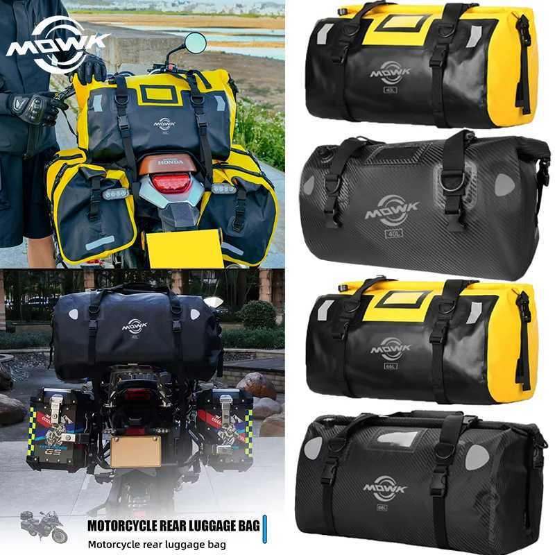 MOWK Motorcycle Tail Bags Waterproof Back Seat Bags 4066L Outdoor Cycling Reflective Motorbike Luggage Travel Bag Moto Dry Bags H251029