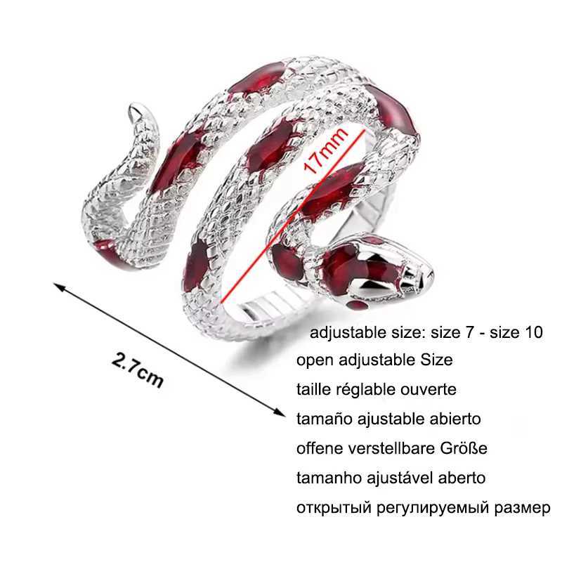 New Fashion Snake Ring Clothing Party Dance Creative Animal Ring Jewelry Accessories Party Gift W251030