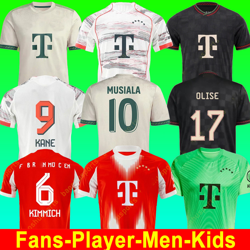 25 26 soccer jersey MUSIALA 2025 football shirt GNABRY camisa de futebol KIMMICH Kit Neuer KANE BayernS OLISE Munich 125-Year Anniversary Beckenbauer LUIS DIAZ wiesn