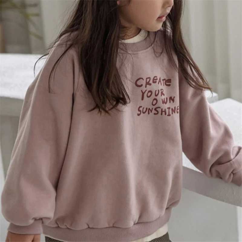New Baby Casual Sweatshirt Kids Letter Print Casual Pullover Boys Girls Long Sleeve Tracksuits Children Clothes 16 YearsT251030