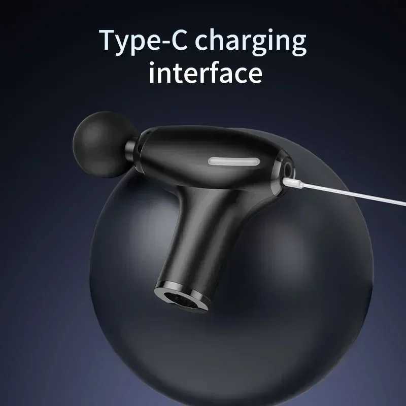 Mulit functional fascia gun with Extended Handle Percussion Back Massager for muscle relaxation Back Waist Body Massage J251030