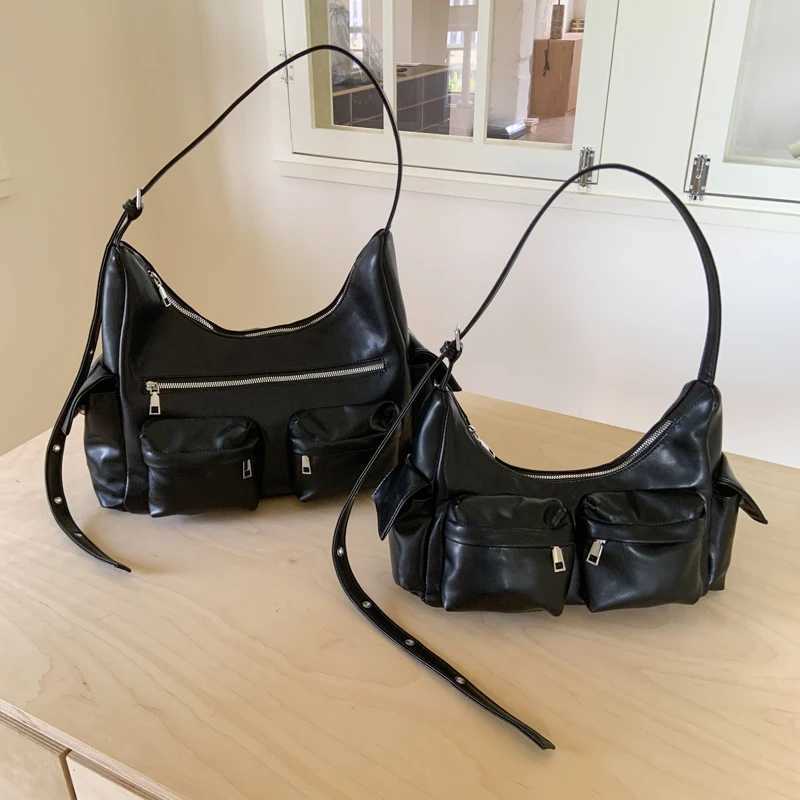 Designer bag MOODS Two Sizes Underarm Shoder Bags For Wen Mti Pockets Motorcycle Armpit Bag 2025 Lat Fi Luxury Handbags Fem Y251029