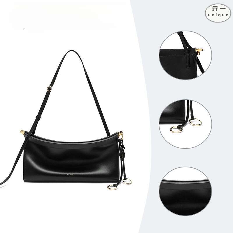 designer bag Luxury bag Genuine Leather Cowhide Minimalist Underarm for Women Commuting Niche Versatile Crossbody Women's Bag