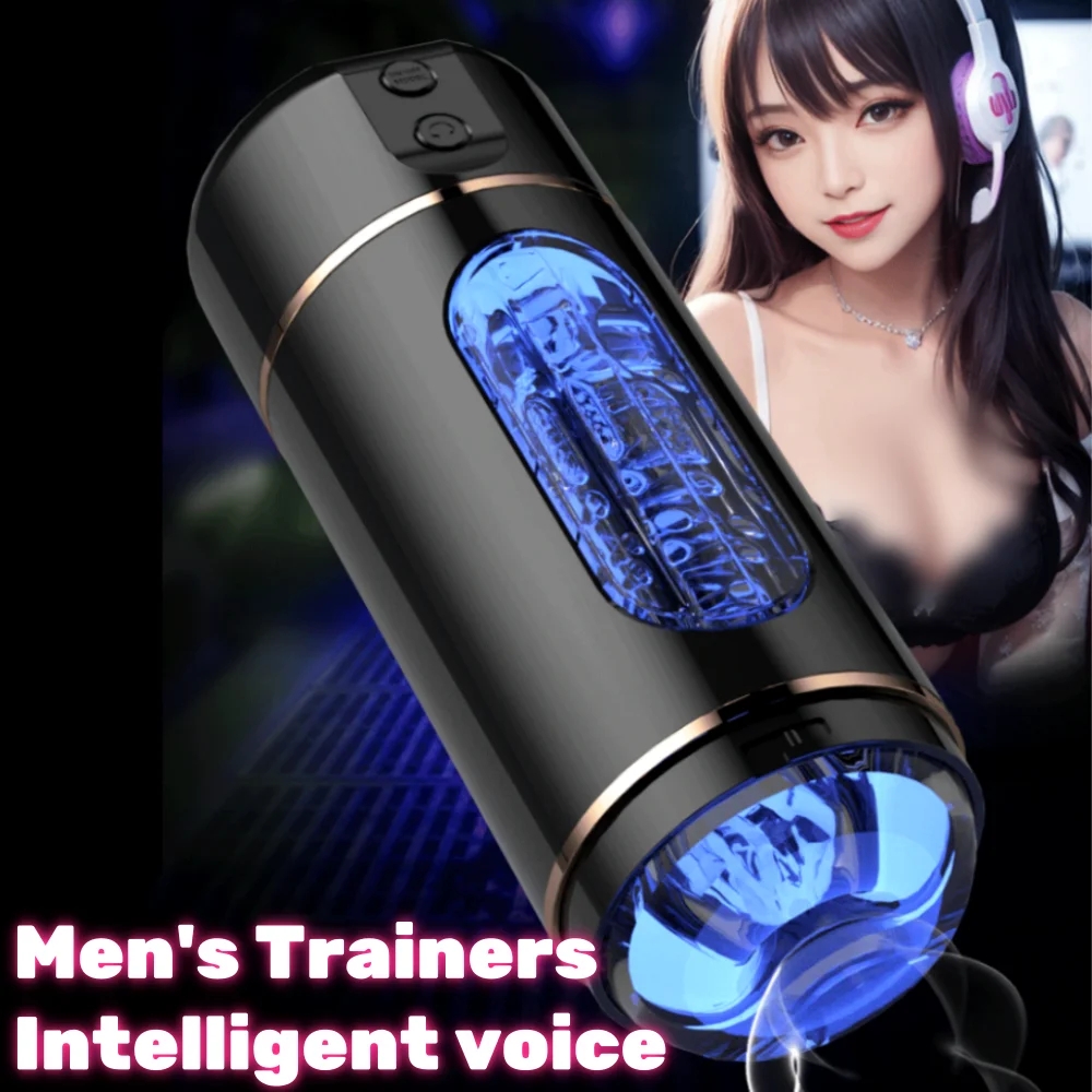 Manual/Automatic Suction Male Masturbation Cup Vibrating Oral Sex Machine Sex Machine Penis Oral Sex Device 18 LL-2318