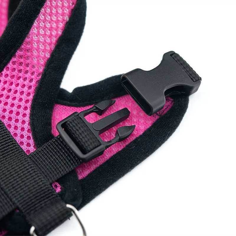 Puppy Harness Set Dog Accessories Adjustable Puppy and Cat Harness Vest French Bulldog Chihuahua Dog Collar Pet Leash Supplies J251129