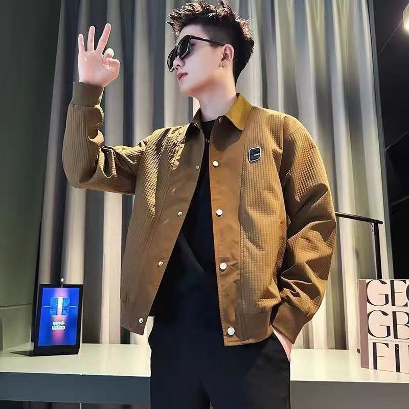 Fashion New Men's Jacket Spring Autumn 2025 Elegant Casual Versatile Trendy Designer Coat Men's Jacket