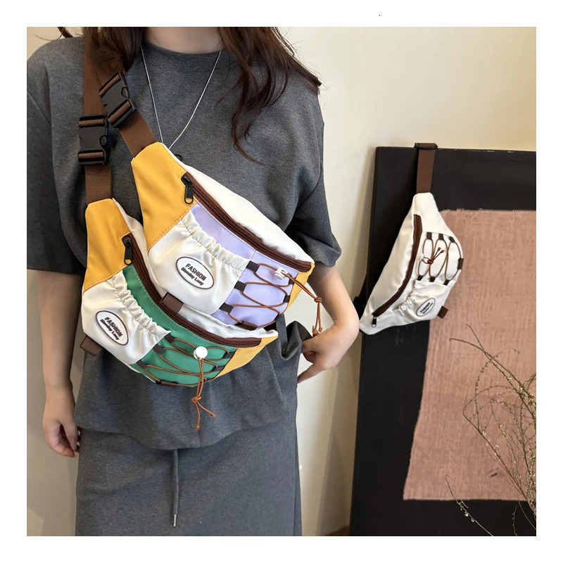Japanesestyle Vintage Retro Colormatching Streetwear Trend Bag for Women Small Exclusive Diagonal Crossbody Bag Casual 251030