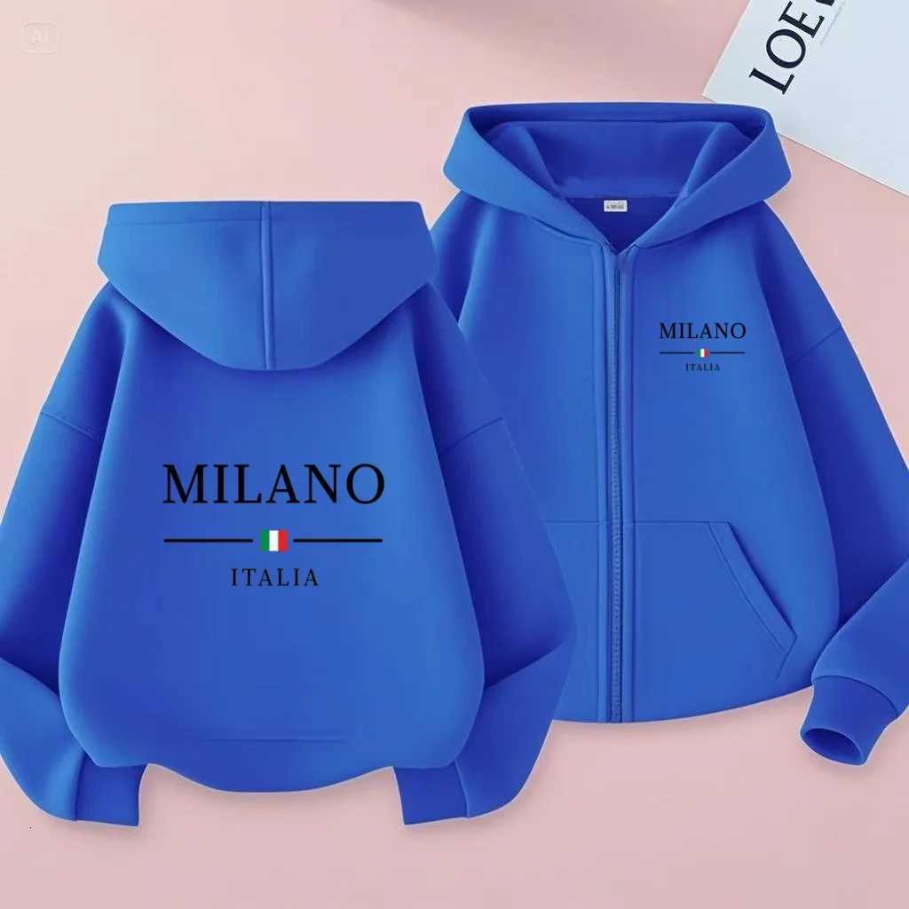 Children Cardigan Fashion Brand Letter Clothes Hoodie Girls Boy 312Yrs Casual Top Sweatshirr Charming Loose Leisure Sports CoatT251030