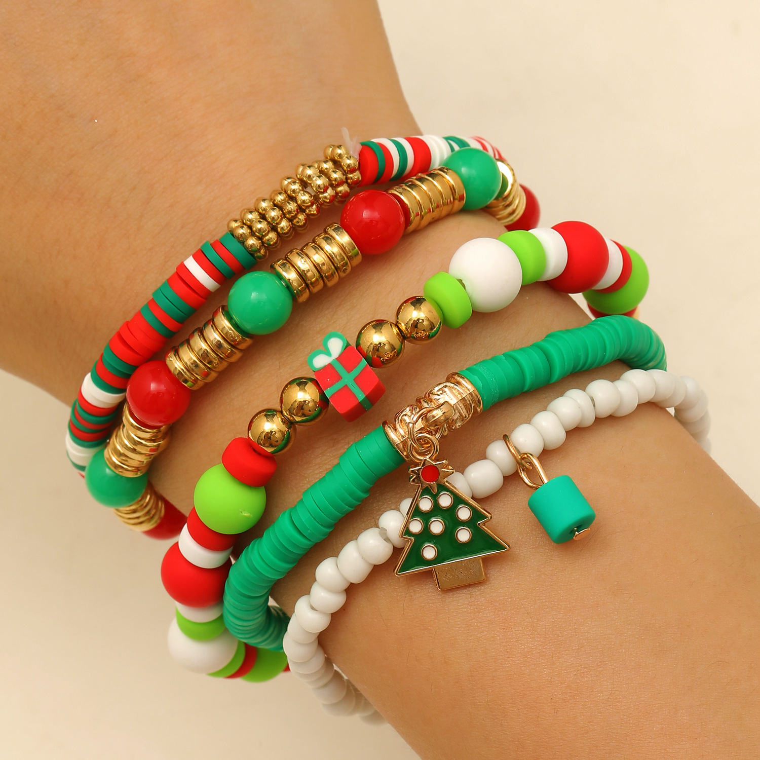 Decorative Winter Seasonal Charms - Lettered Band Accessories for Festive Occasions