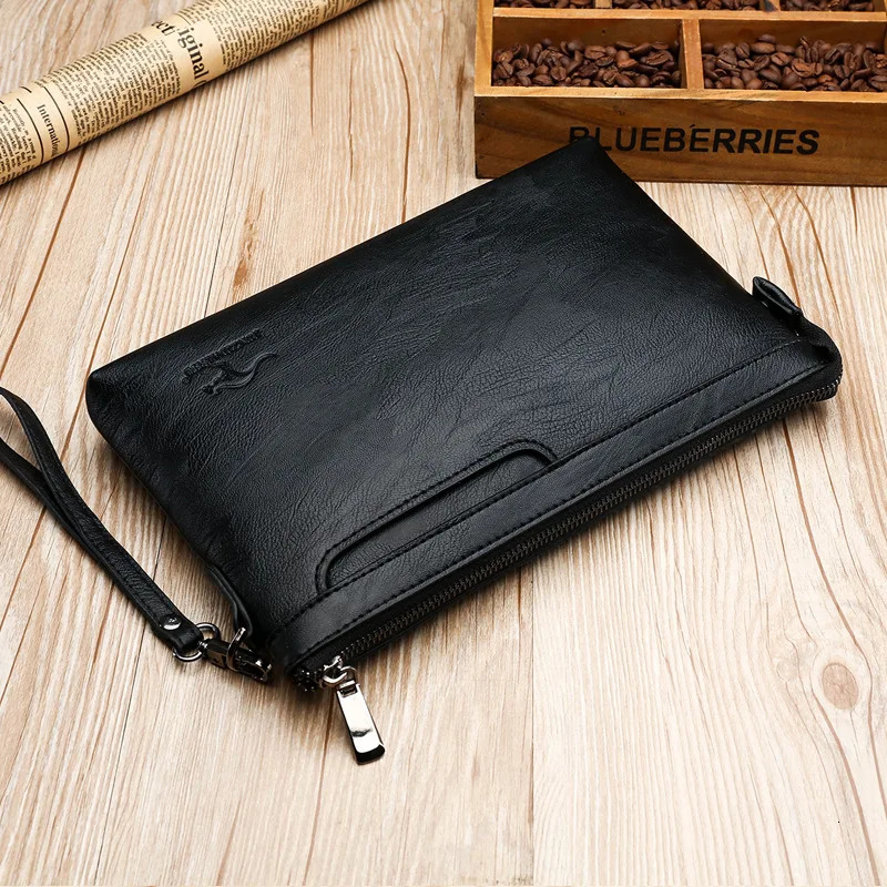 Men Clutch Bag Leather Large Capacity Men Wallets Cell Phone Pocket Passcard Purse Multifunction Wallet For Men 251030
