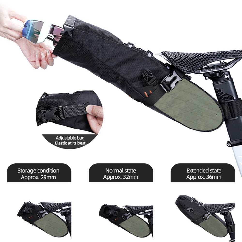 Bicycle Tail Bag Large Capacity Bicycle Tail Bag 58L Portable Commuting MultiFunctional Bag Tool Cycling Bag H251029