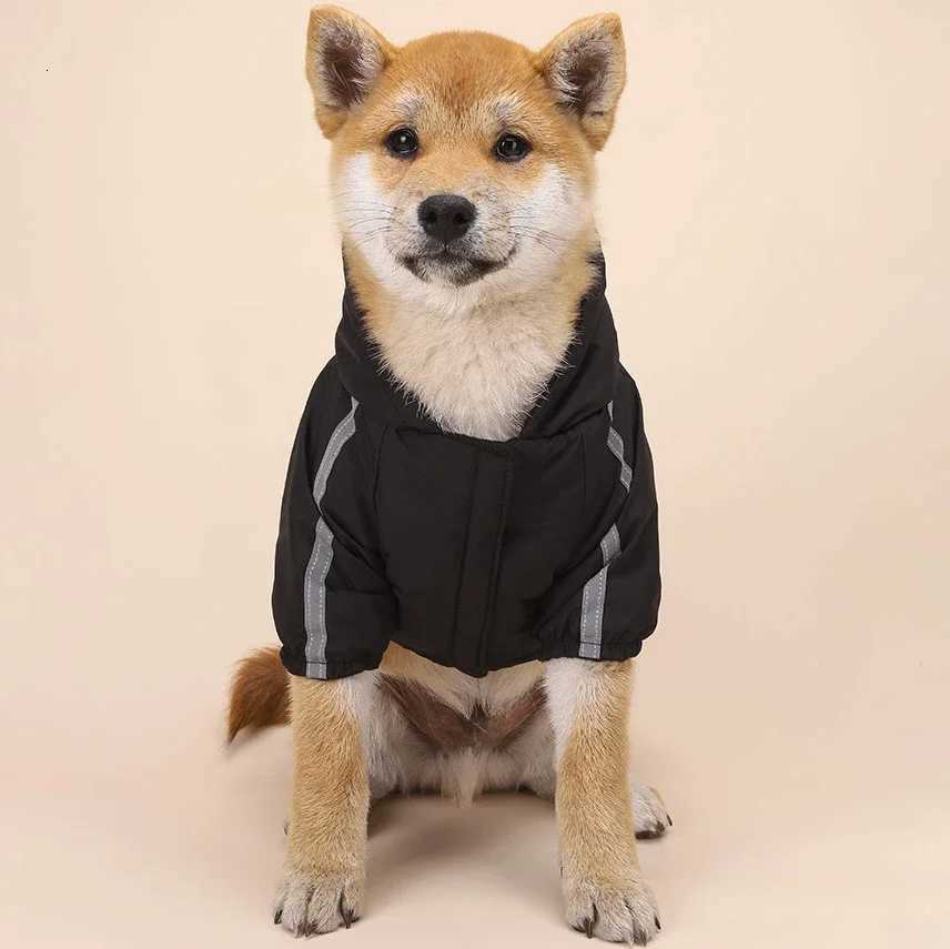 Pet Dog Waterproof Coat Reflective Puppy Warm Cotton et Autumn Winter Hoodie Clothing For Dogs Cats Clothes C251030