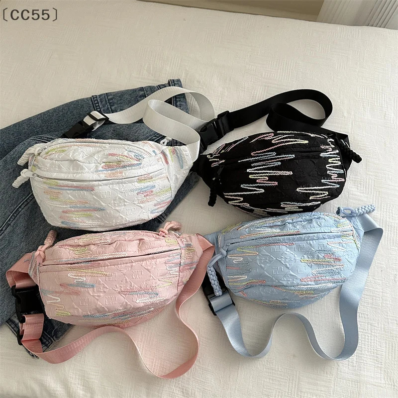 CC55Simple Casual Ins Bag For Women Small Fresh Forest Style Messenger Bag Sports Chest Bag Niche Student Trendy Waist Bag 251030