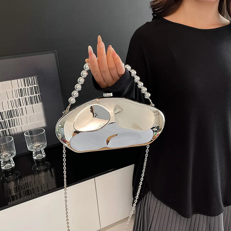 Evening Clutch Purse Acrylic Meteor Shape Box Bag European American Fashion Shoulder Crossbody Bag for Women 251023