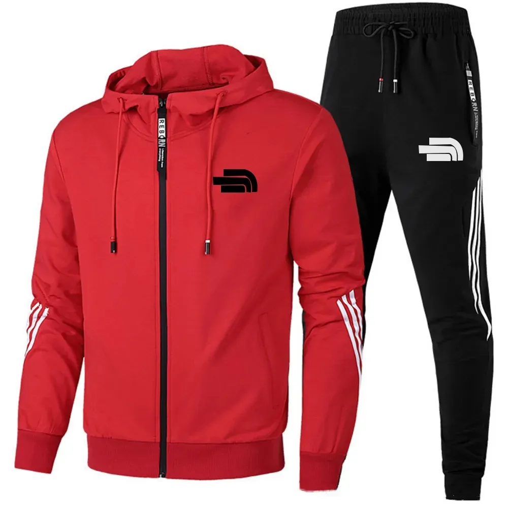 Men's Tracksuits Zipper Jackets Hoodie And Sport Pants Tracksuit Sets Women Tracksuits Running Leisure Sports Suit Two Piece Set Asian Size S-4XL