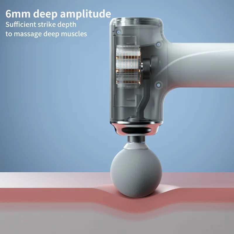Vibration Massage Gun Rechargeable Wireless Muscle Relaxation Massager Mini Professional Fitness Portable Electric Fascia Gun J251030